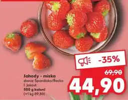Kaufland Jahody - miska nabídka