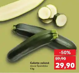 Kaufland Cuketa zelená nabídka