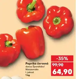 Kaufland Paprika červená nabídka