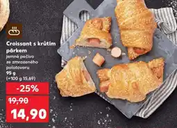Kaufland Croissant s krůtím párkem nabídka