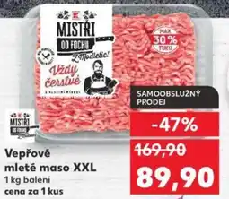 Kaufland Vepřové mleté maso XXL nabídka