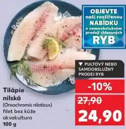 Kaufland Tilápie nilská nabídka