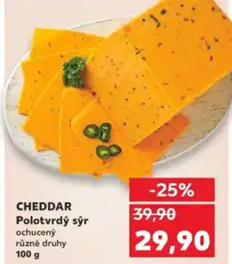 Kaufland CHEDDAR Polotvrdý sýr nabídka