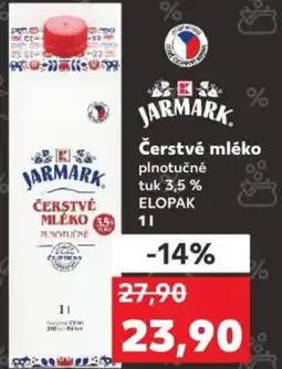 Kaufland Čerstvé mléko nabídka