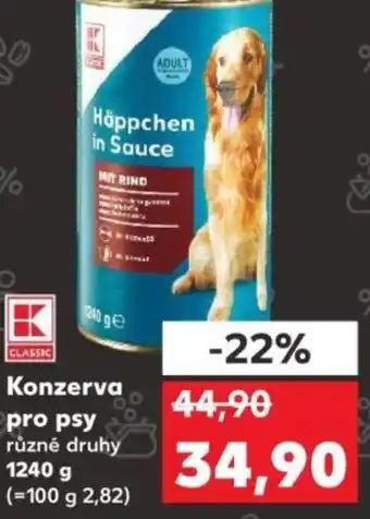 Kaufland Konzerva pro psy nabídka