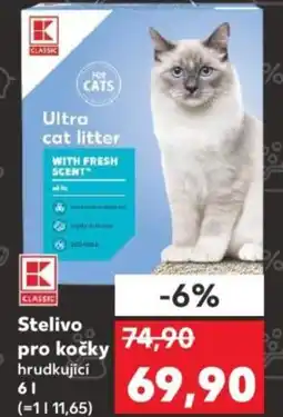 Kaufland Stelivo pro kočky hrudkujici nabídka