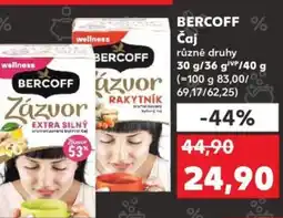Kaufland BERCOFF Čaj nabídka