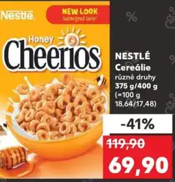 Kaufland NESTLÉ Cereálie nabídka