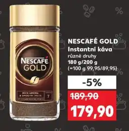 Kaufland NESCAFÉ GOLD Instantní káva nabídka