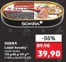 Kaufland SOKRA Losos kousky nabídka
