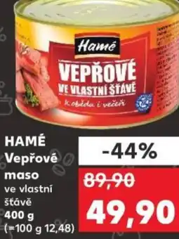 Kaufland HAMÉ Vepřové maso nabídka