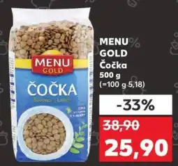Kaufland MENU GOLD Čočka nabídka