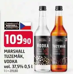 Trefa MARSHALL TUZEMÁK, VODKA vol. 37,5% nabídka