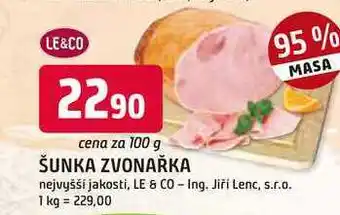 Trefa LE&CO ŠUNKA ZVONAŘKA nabídka