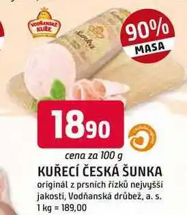 Trefa KUŘECÍ ČESKÁ ŠUNKA nabídka