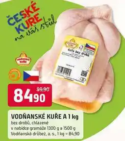 Trefa VODŇANSKÉ KUŘE A 1 kg bez drobů, chlazené v nabídce gramáže 1300 g a 1500 g nabídka