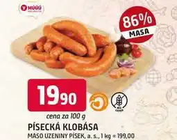 Trefa PÍSECKÁ KLOBÁSA nabídka