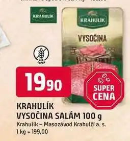 Trefa Krahulík Vysočina krájená nabídka