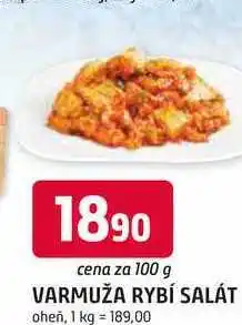 Trefa VARMUŽA RYBÍ SALÁT oheň nabídka