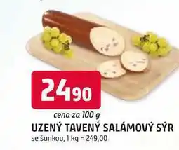 Trefa UZENÝ TAVENÝ SALÁMOVÝ SÝR se šunkou nabídka
