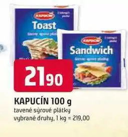 Trefa KAPUCÍN 100 g tavené sýrové plátky nabídka