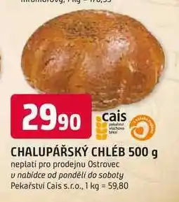 Trefa CHALUPÁŘSKÝ CHLÉB nabídka