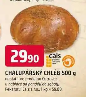 Trefa CHALUPÁŘSKÝ CHLÉB nabídka