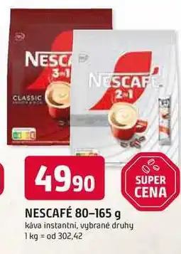 Trefa NESCAFÉ 80-165 g káva instantní, vybrané druhy nabídka