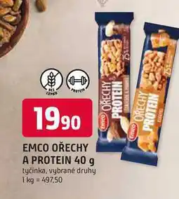 Trefa EMCO OŘECHY A PROTEIN 40 g tyčinka, vybrané druhy nabídka
