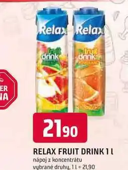 Trefa RELAX FRUIT DRINK 1l nápoj z koncentrátu nabídka