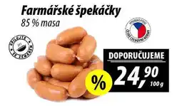 ZEMAN Farmářské špekáčky 85% masa nabídka