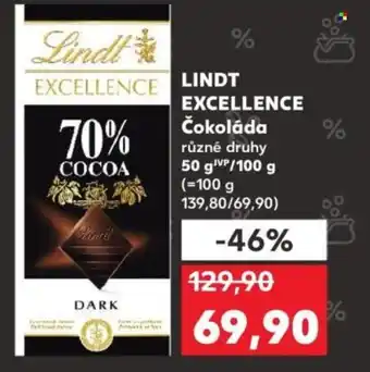 Kaufland LINDT EXCELLENCE Čokoláda nabídka