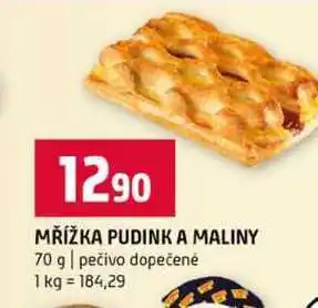 Terno MŘÍŽKA PUDINK A MALINY 70 g pečivo dopečené nabídka