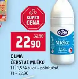 Terno OLMA ČERSTVÉ MLÉKO 1,5% tuku polotučné nabídka