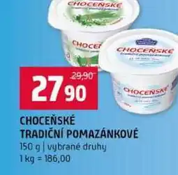 Terno CHOCEŇSKÉ TRADIČNÍ POMAZÁNKOVÉ 150 g vybrané druhy nabídka