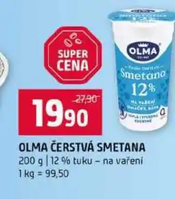 Terno OLMA ČERSTVÁ SMETANA 200 g 12 % tuku na vaření nabídka