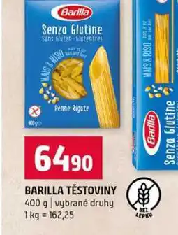 Terno BARILLA TĚSTOVINY 400 g vybrané druhy nabídka