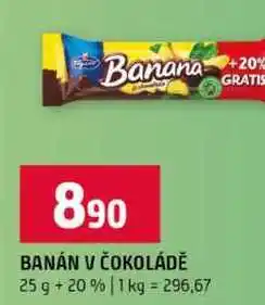 Terno BANÁN V ČOKOLÁDĚ 25 g +20% nabídka