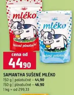 Terno SAMANTHA SUŠENÉ MLÉKO 150 g polotučné 150 g plnotučné nabídka