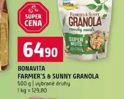 Terno BONAVITA FARMER'S & SUNNY GRANOLA 500 g vybrané druhy nabídka