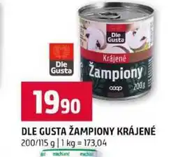 Terno DLE GUSTA ŽAMPIONY KRÁJENÉ 200/115 g nabídka