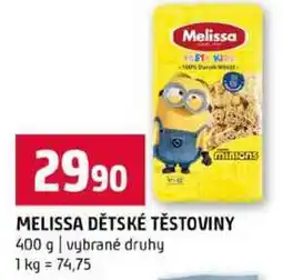 Terno MELISSA DĚTSKÉ TĚSTOVINY 400 g vybrané druhy nabídka