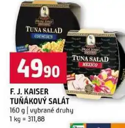 Terno F. J. KAISER TUŇÁKOVÝ SALÁT 160 g vybrané druhy nabídka