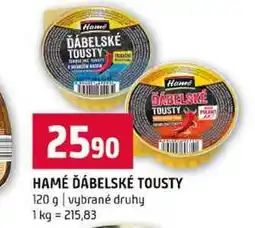 Terno HAMÉ ĎÁBELSKÉ TOUSTY 120 g vybrané druhy nabídka
