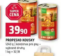 Terno PROPESKO KOUSKY 1240 g konzerva pro psy vybrané druhy nabídka