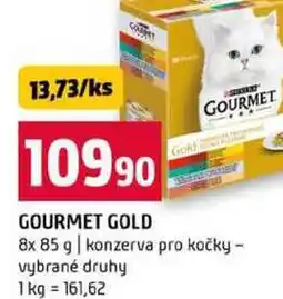 Terno GOURMET 8x 85 g konzerva pro kočky vybrané druhy nabídka