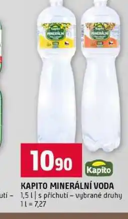 Terno KAPITO MINERÁLNÍ VODA 1,5l s příchutí vybrané druhy nabídka
