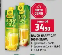 Terno RAUCH HAPPY DAY 100% ŠŤÁVA 1l jablečná 1l pomerančová nabídka