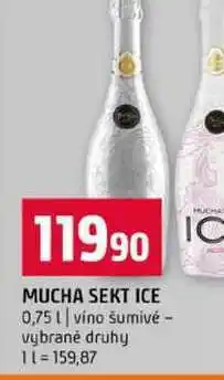 Terno MUCHA SEKT ICE 0,75l víno šumivé vybrané druhy nabídka