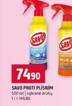 Terno SAVO PROTI PLÍSNÍM 500 ml vybrané druhy nabídka
